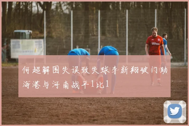 何超解围失误致失球李新翔破门助海港与河南战平1比1